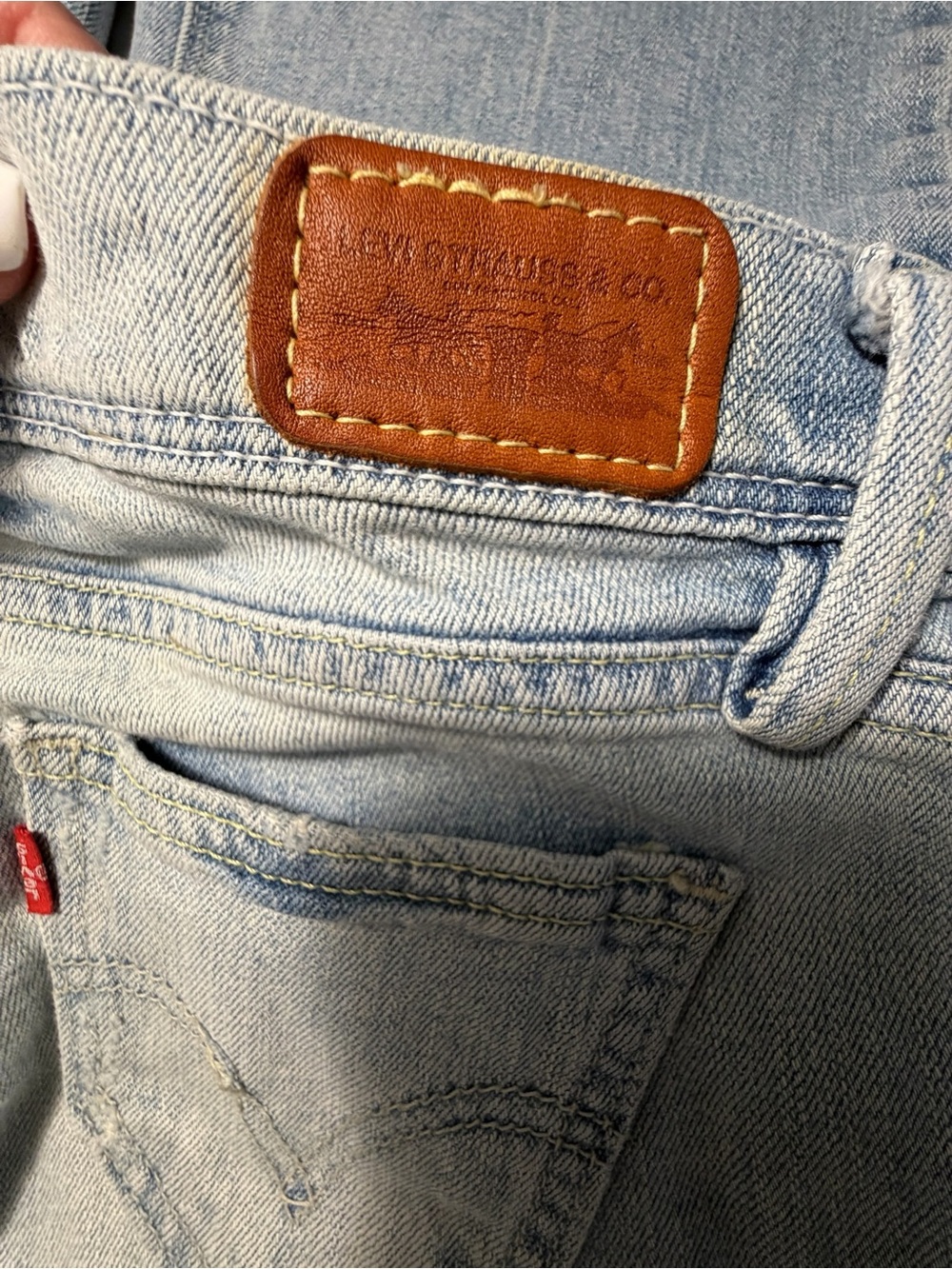 Levis Demi Boot 508 Light Wash Jeans - Classic Straight Fit Sz 27 - Picture 8 of 12